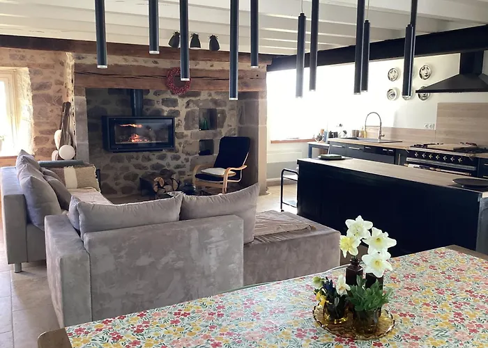 Maison De Campagne, 136 M2, 4 Pers, Grande Piece De Vie, 2 Chambres, 2 Salons, Cantal * Lanobre